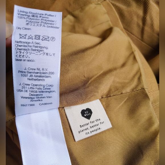 NWT Madewell The Larsen Blazer in drape-wave Toffee 1 button Closure L. - Picture 14 of 16